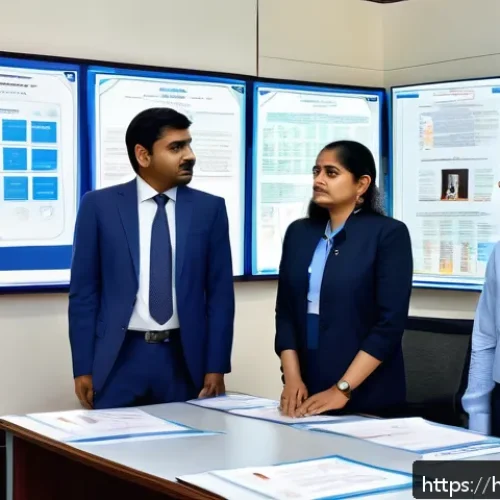 공공정책 관련 자격증 종류 - A professional Indian government office setting with diverse officials in formal attire, focused on ...