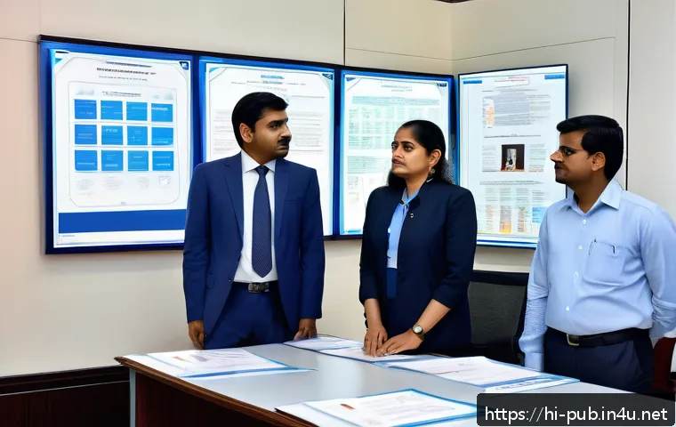 공공정책 관련 자격증 종류 - A professional Indian government office setting with diverse officials in formal attire, focused on ...