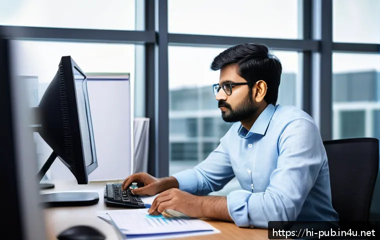 공공정책 전문가 이직 성공 사례 - A professional Indian public policy analyst working in a modern office environment, deeply focused o...